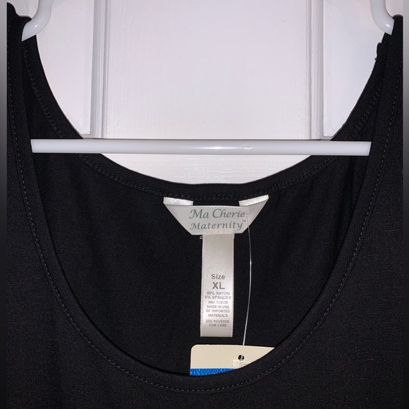 Ma Cherie Maternity Black cold shoulder Dress , size XL - Picture 8 of 8